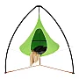 Závěsné houpací křeslo, zelená, KLORIN NEW KIDS CACOON HAMMOCK