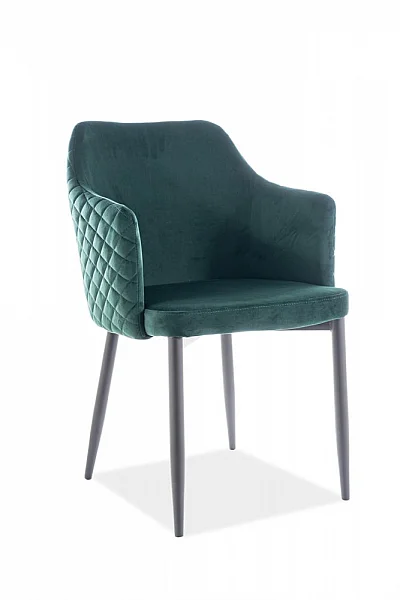 Jídelní židle/křeslo ASTOR velvet zelená