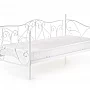 Kovová postel SUMATRA bílá 90x200