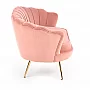 AMORINITO fotel wypoczynkowy jasny różowy / złoty