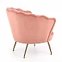 AMORINITO fotel wypoczynkowy jasny różowy / złoty