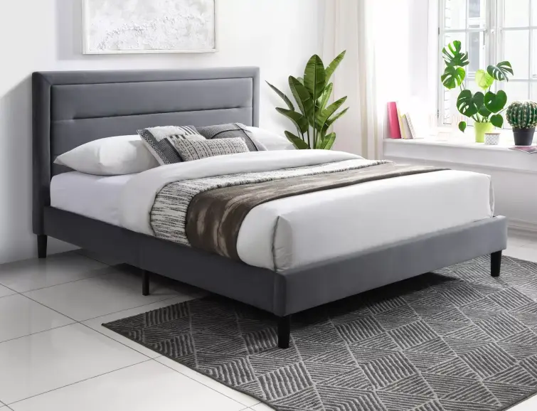 Postel Malaga šedá 160x200