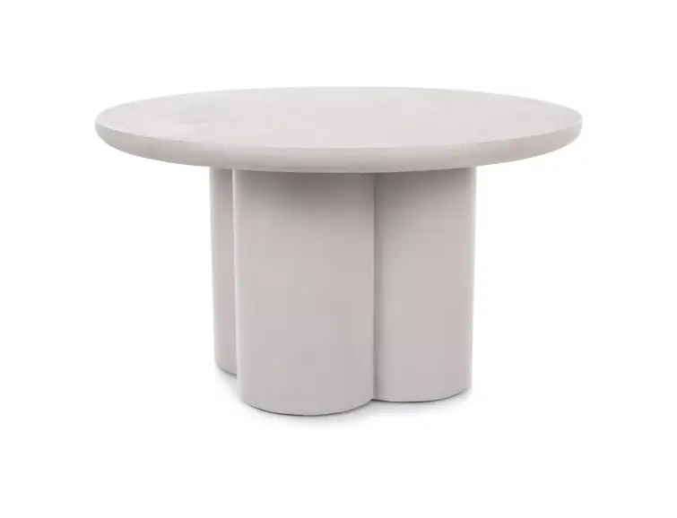 Konferenční stolek ROSALIA šedý Ø80, mikrocement