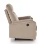 CROCUS fotel wypoczynkowy z funkcją elektrycznego rozkładania, beżowy (1p=1szt)