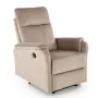 CROCUS fotel wypoczynkowy z funkcją elektrycznego rozkładania, beżowy (1p=1szt)