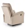 CROCUS fotel wypoczynkowy z funkcją elektrycznego rozkładania, beżowy (1p=1szt)