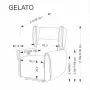 GELATO fotel wypoczynkowy beżowy (2p=1szt)