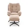 PESTO fotel z podnóżkiem / funkcja kołyski, beżowy