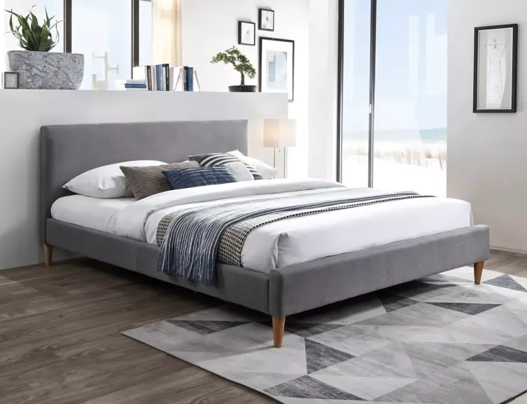 Čalouněná postel ACOMA 160x200 šedá