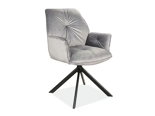 Jídelní židle/křeslo BOOGIE II velvet šedá