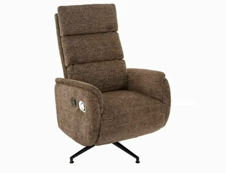 Relaxační otočné křeslo FENIX, Cappuccino