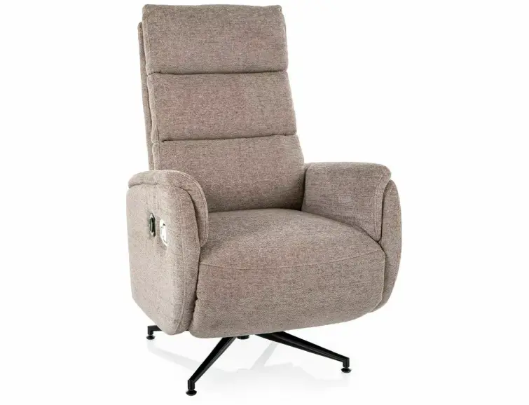 Relaxační otočné křeslo FENIX, Béžové