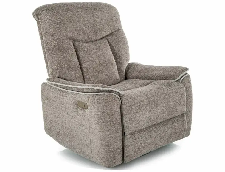 Otočné relaxační křeslo ODYS, Šedé