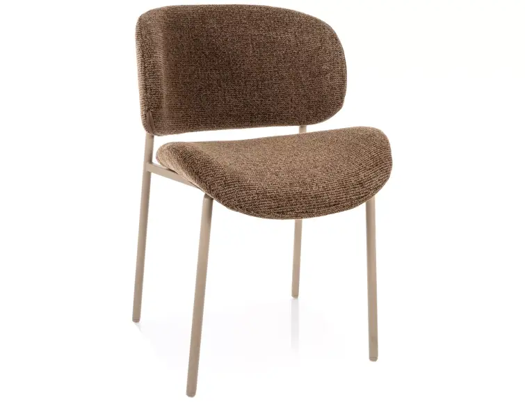 Jídelní židle KISO, kašmírový rám / cappuccino