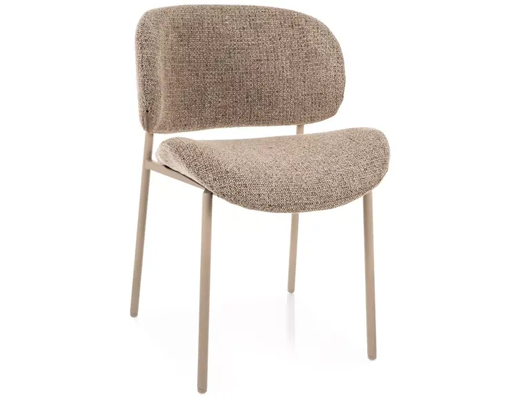 Jídelní židle KISO, kašmírový rám / tmavě béžové