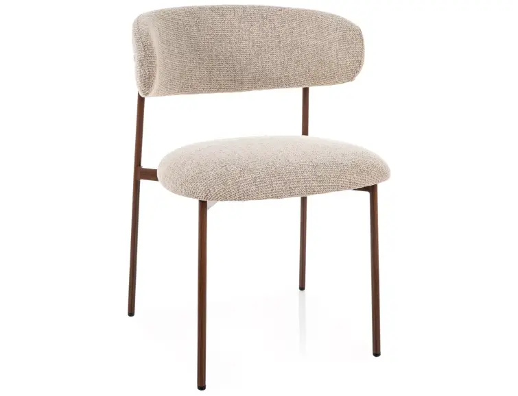 Jídelní židle ELTON ořechový rám / béžové