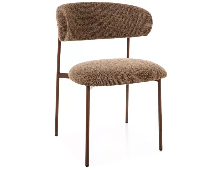 Jídelní židle ELTON ořechový rám/ cappuccino