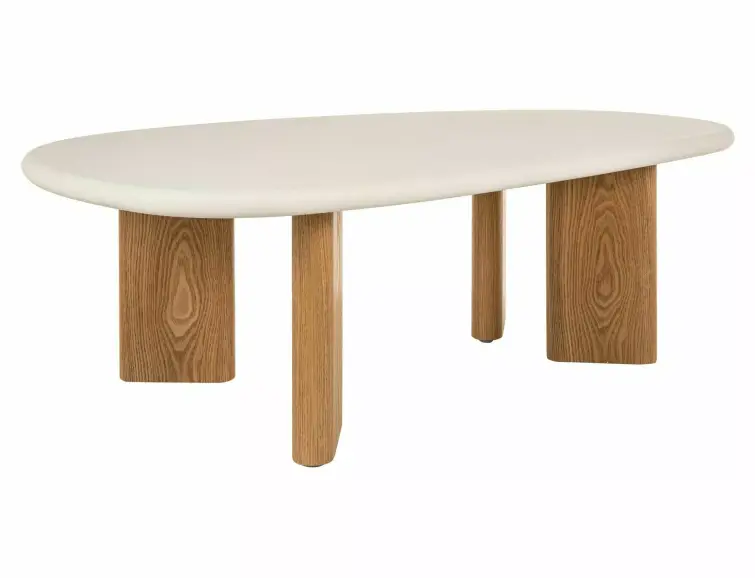 Konferenční stolek ALPEN ECRU / DUBOVÁ 130X80 