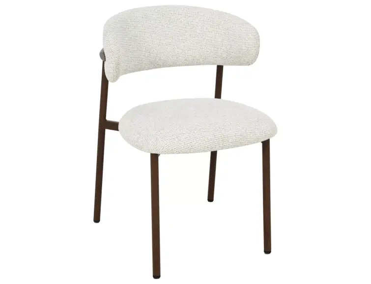 Jídelní židle ELTON II ořechový rám/ světle béžové