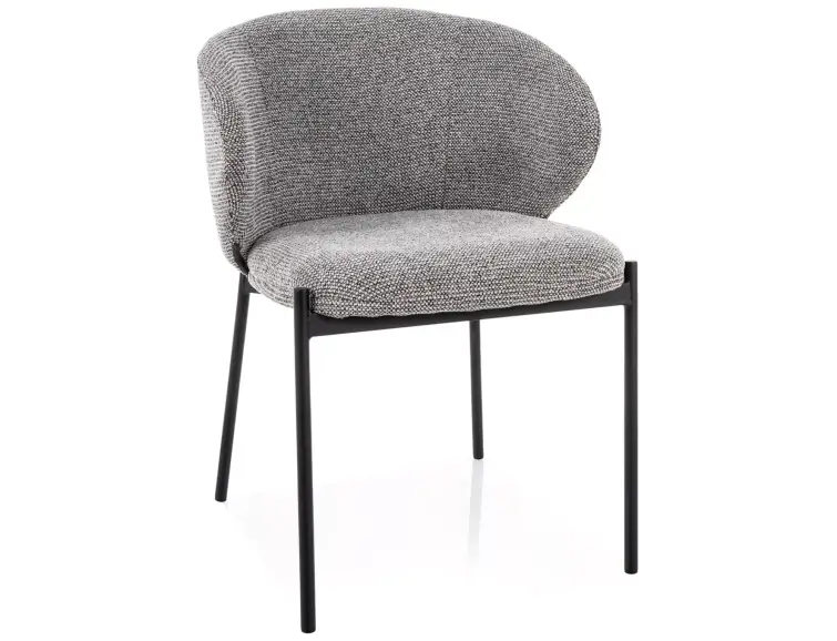 Jídelní židle KIOTO, černý rám / šedé