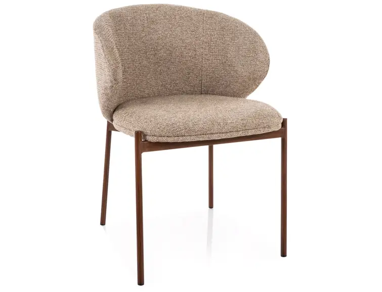 Jídelní židle KIOTO, ořechový rám / béžové