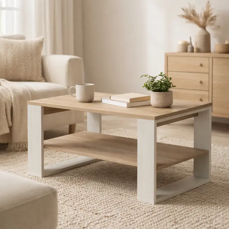 Konferenční stůl NIKO 100/60 dub sonoma/creme