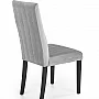 Jídelní židle DIEGO 2 světle šedá/černá