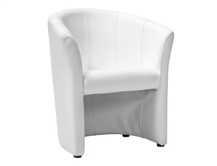 Křeslo TM-1 ekokůže bílé