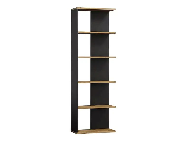 Policový regál CORNER dub wotan/černý