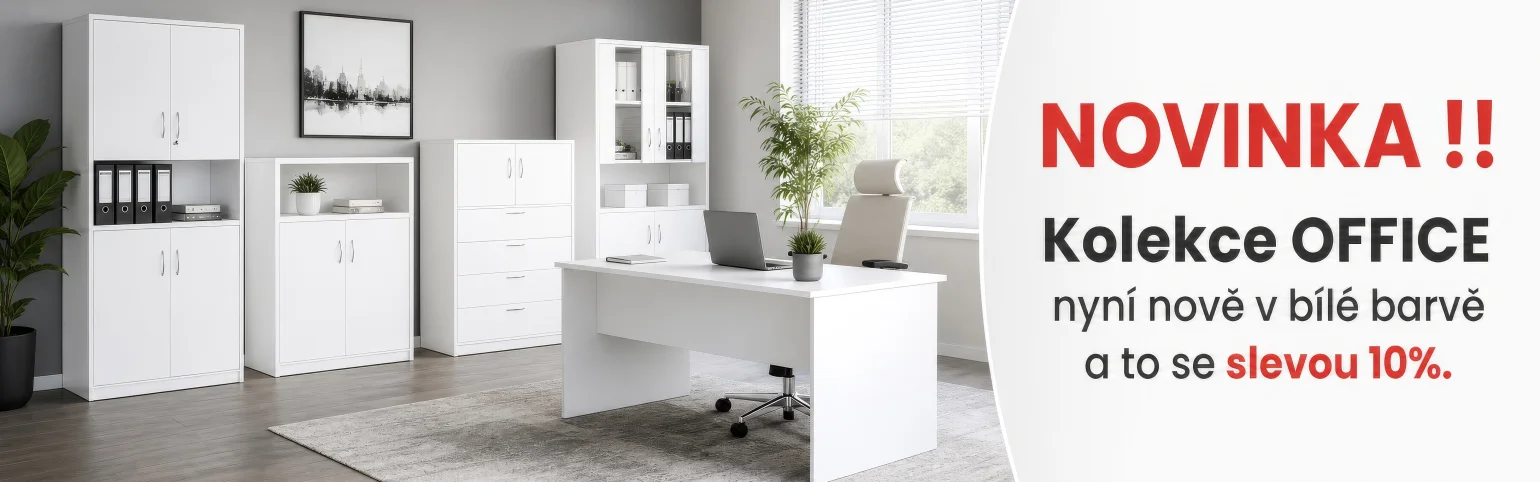 Office v bílé barvě